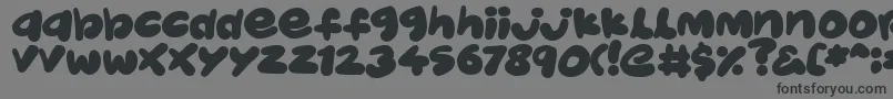 JellyKids-Schriftart – Schwarze Schriften auf grauem Hintergrund