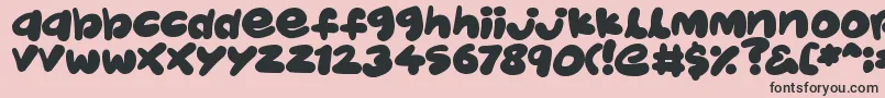 JellyKids Font – Black Fonts on Pink Background