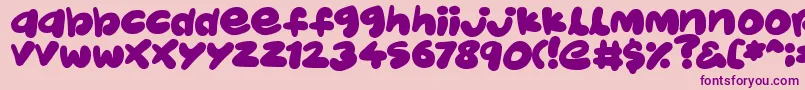 JellyKids Font – Purple Fonts on Pink Background