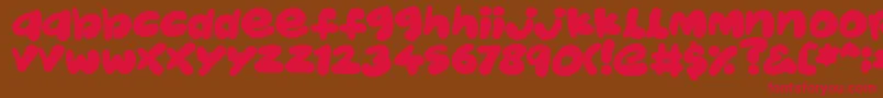 JellyKids Font – Red Fonts on Brown Background