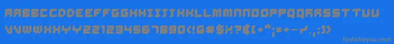 DalilaBold-Schriftart – Graue Schriften auf blauem Hintergrund