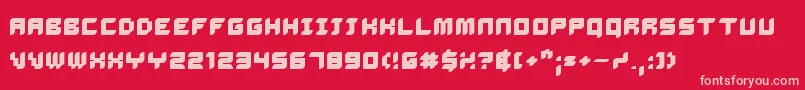 DalilaBold Font – Pink Fonts on Red Background