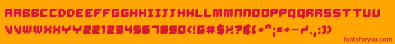 DalilaBold Font – Red Fonts on Orange Background