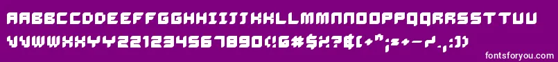 DalilaBold Font – White Fonts on Purple Background