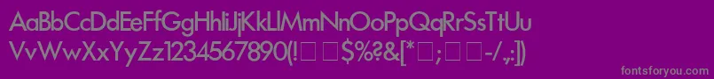FuturaMedium Font – Gray Fonts on Purple Background