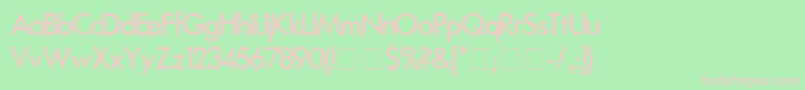 FuturaMedium Font – Pink Fonts on Green Background