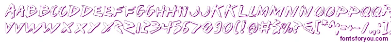 IWantMyTtrShadow Font – Purple Fonts on White Background