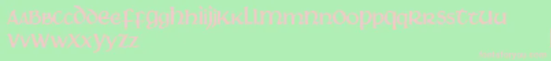 フォントMartel – 緑の背景にピンクのフォント