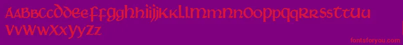 Martel Font – Red Fonts on Purple Background