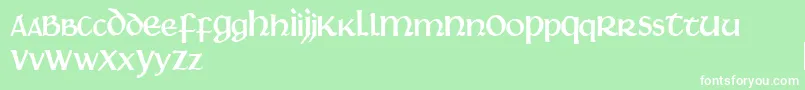 Martel Font – White Fonts on Green Background