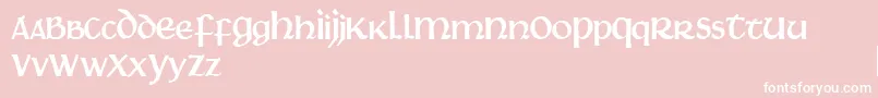 Martel Font – White Fonts on Pink Background