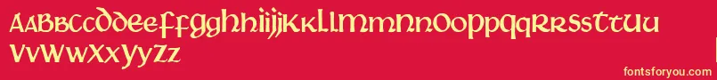 Martel Font – Yellow Fonts on Red Background