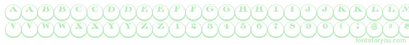 Más sobre la fuente Discoserifdn3DRegular fuente Discoserifdn3DRegular – Fuentes Verdes Sobre Fondo Blanco