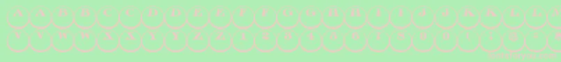 Discoserifdn3DRegular Font – Pink Fonts on Green Background