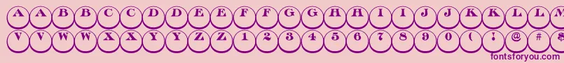 Discoserifdn3DRegular Font – Purple Fonts on Pink Background