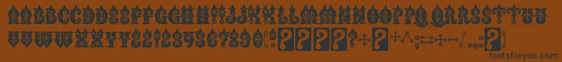 BuxoticRegular Font – Black Fonts on Brown Background