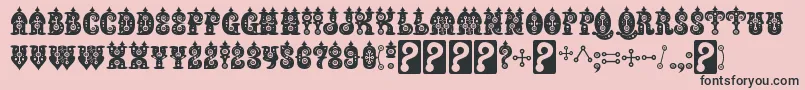 BuxoticRegular Font – Black Fonts on Pink Background