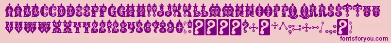 BuxoticRegular Font – Purple Fonts on Pink Background
