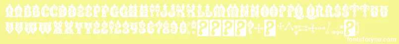 BuxoticRegular Font – White Fonts on Yellow Background
