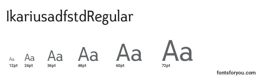 Размеры шрифта IkariusadfstdRegular
