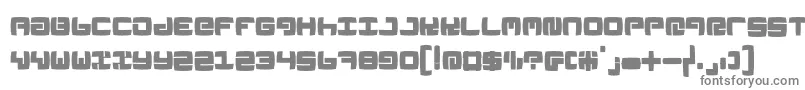 フォントLinoleumk – 白い背景に灰色の文字