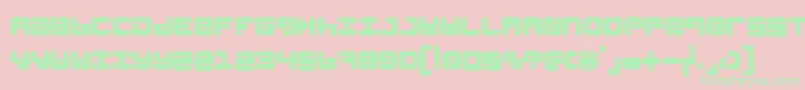 Linoleumk Font – Green Fonts on Pink Background