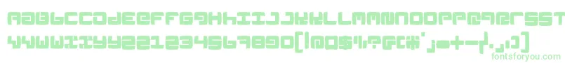 Linoleumk Font – Green Fonts on White Background