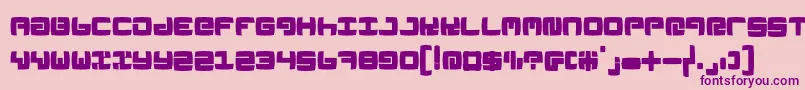 Linoleumk Font – Purple Fonts on Pink Background