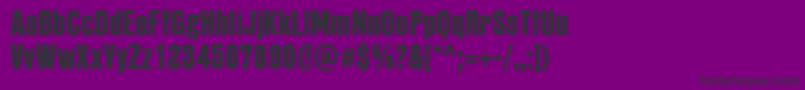 PffusionsansproHeavy Font – Black Fonts on Purple Background