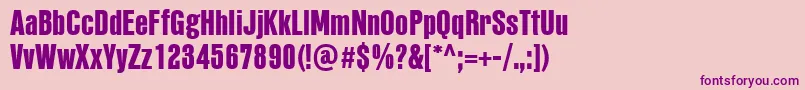 PffusionsansproHeavy Font – Purple Fonts on Pink Background