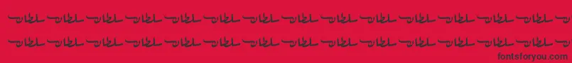SultanFree Font – Black Fonts on Red Background
