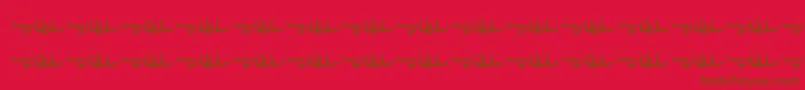 SultanFree Font – Brown Fonts on Red Background