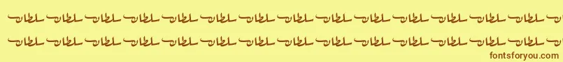 En savoir plus sur la police SultanFree Police SultanFree – polices brunes sur fond jaune