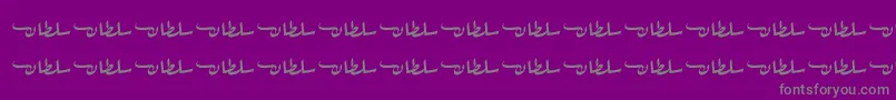 フォントSultanFree – 紫の背景に灰色の文字