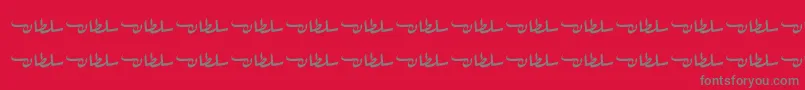 SultanFree Font – Gray Fonts on Red Background