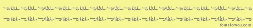 SultanFree Font – Gray Fonts on Yellow Background