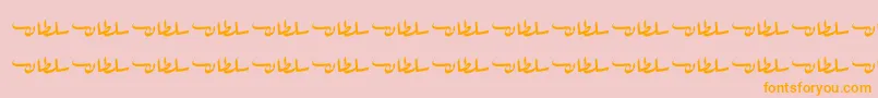 fuente SultanFree – Fuentes Naranjas Sobre Fondo Rosa