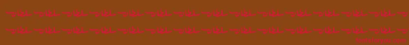 SultanFree Font – Red Fonts on Brown Background
