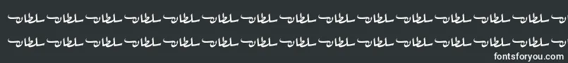 SultanFree Font – White Fonts on Black Background