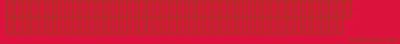 fuente FregneMyriad – Fuentes Marrones Sobre Fondo Rojo