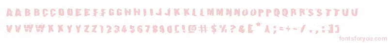 Earthshakeexpand Font – Pink Fonts on White Background