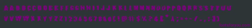 Earthshakeexpand Font – Purple Fonts on Black Background