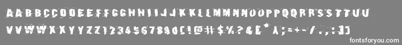 Earthshakeexpand Font – White Fonts on Gray Background