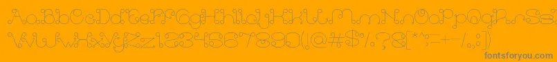 ModernAristocrat Font – Gray Fonts on Orange Background