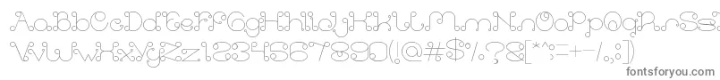 ModernAristocrat Font – Gray Fonts on White Background