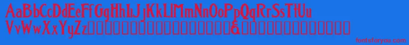 Classic ffy Font – Red Fonts on Blue Background