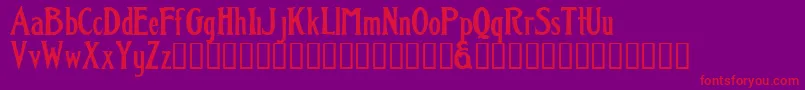Classic ffy Font – Red Fonts on Purple Background