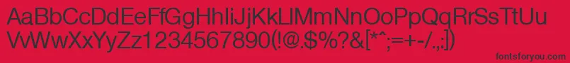 OlympiaMedium Font – Black Fonts on Red Background