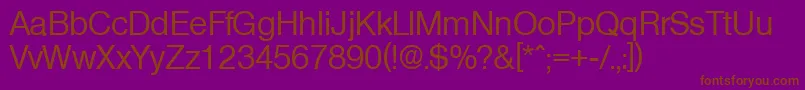 OlympiaMedium Font – Brown Fonts on Purple Background