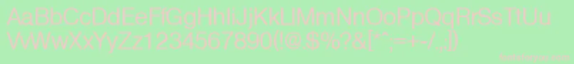 OlympiaMedium Font – Pink Fonts on Green Background